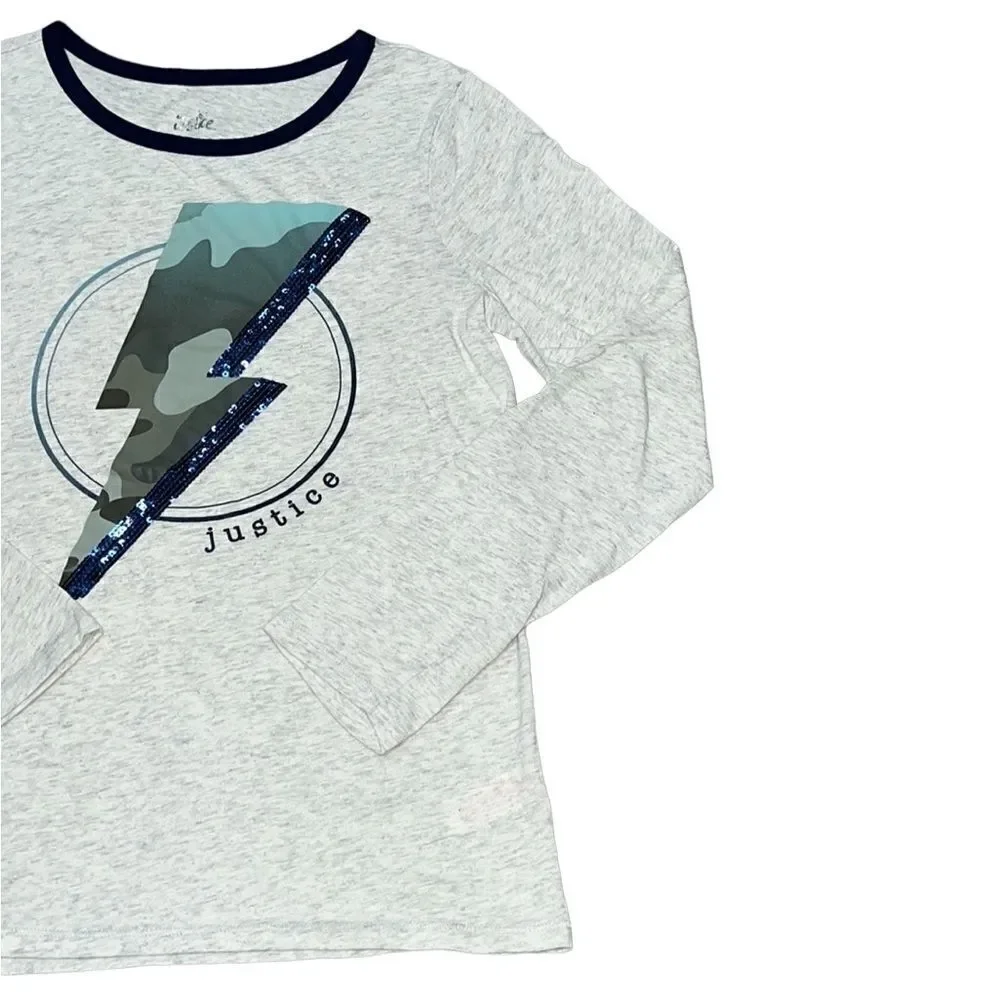 Justice Long Sleeve Graphic Tee